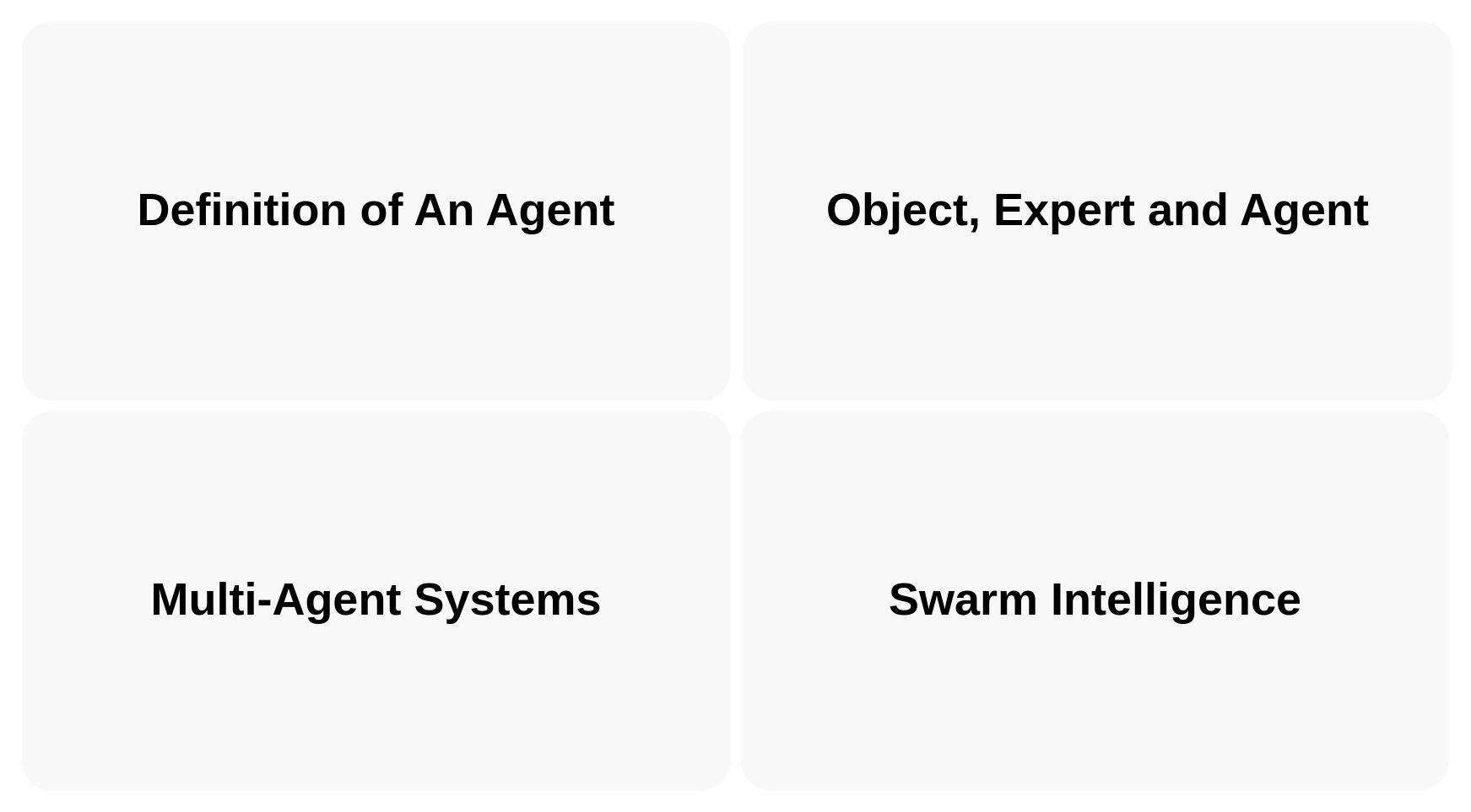 Agent and Multi-Agent System