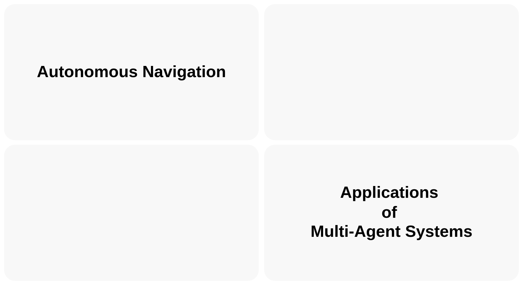 Applications of Multi-Agent Systems in Autonomous Navigation