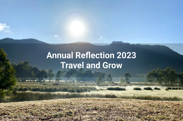2023 - Annual Reflection - Travel and Grow